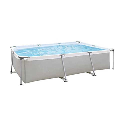 Above Ground Rectangular Steel Frame Swimming Pool, 10 x 6.5 Ft, Series-KS55