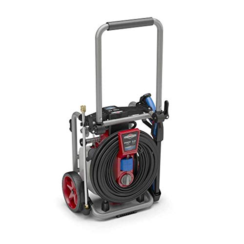 Briggs & Stratton S2000P 2000 MAX PSI at 1.1 GPM Electric Pressure Washer with Power flow+ Technology, Detergent Tank, 25-Foot High-Pressure Hose, and 7-in-1 Nozzle