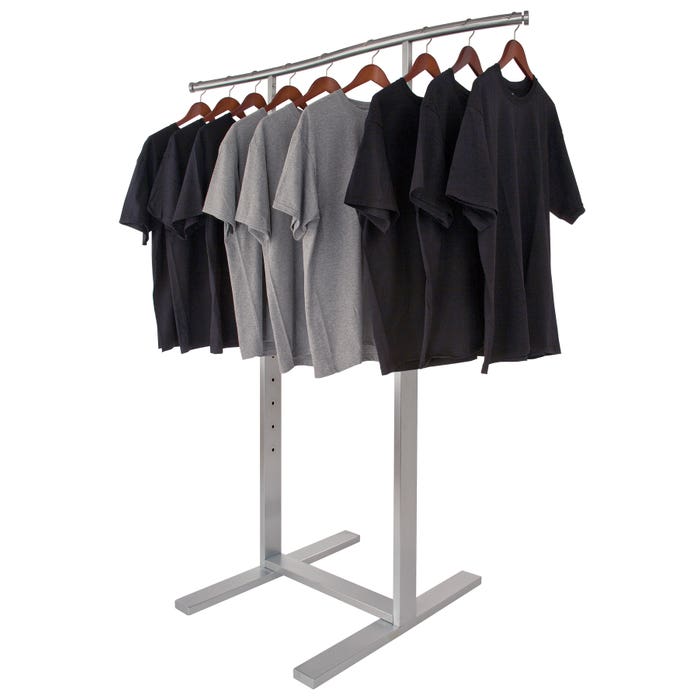 Econoco Bauhaus Series-Single Bar Merchandiser with S-Shaped Hangrail