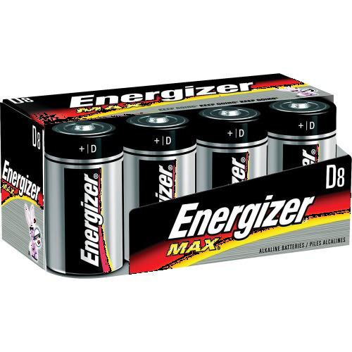 Energizer Max Alkaline D Batteries, For Multipurpose - D - Alkaline - 96 / Carton