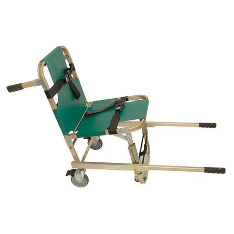Junkin 4-Wheeled Evacuation Chair with Extended Telescoping Handles