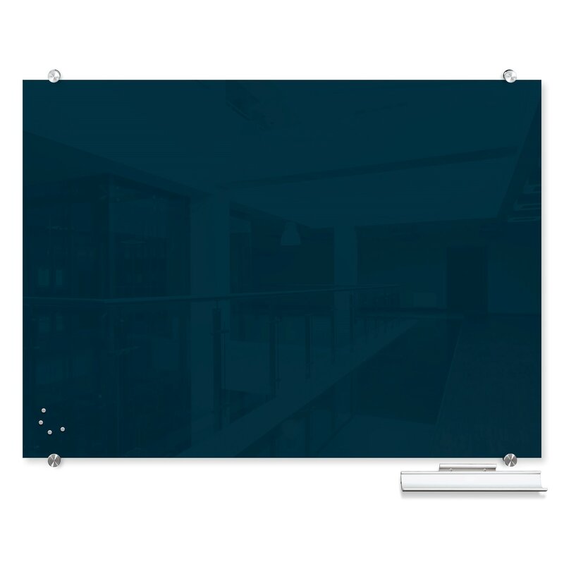 Visionary Best-Rite® Magnetic Wall Mounted Glass Board 35.43