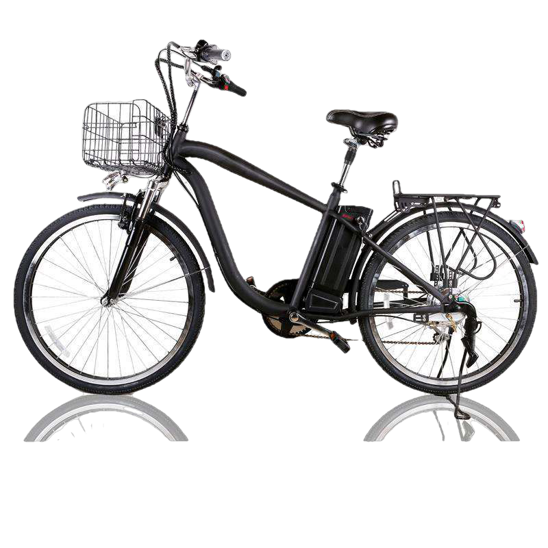 NAKTO 26 inch 250W Camel Electric Bicycle 6 Speed E-Bike 36V Lithium Battery Men's Black New