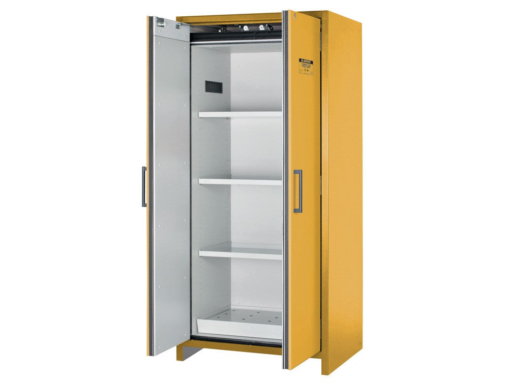 Justrite EN Flammable Safety Cabinet, 2 Hybrid-Close Doors