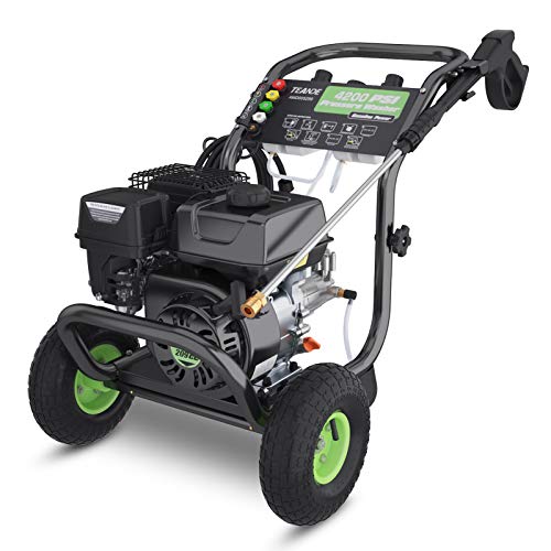 TEANDE 4200PSI Gas Pressure Washer 3GPM Power Washer 209CC Gas Pressure Washer Powered, 5 Adjustable Nozzles, 20ft Pressure Hose, Dual soap Tank (Black)