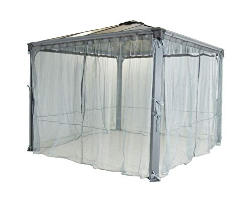 Palram HG1064 Palermo Gazebo Netting, Gray