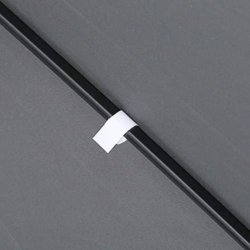 Outsunny 10' 2-Tier Canopy Cantilever Patio Umbrella with Rotating Base & 5-Position Tilt, Grey