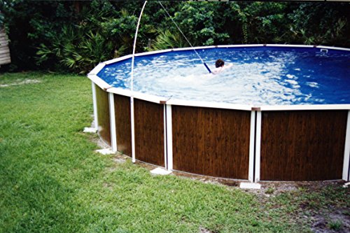 Super Swim 91192 Two Part Pole Ground Pool Adapter Base Swimming Tether System