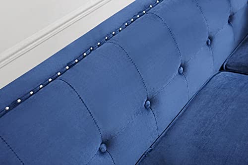 US Pride Furniture S5369N-S5372N-S Sofas, Blue
