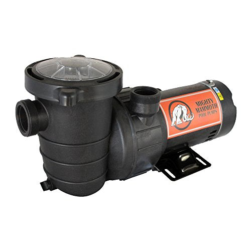 1.5 Horsepower Above Ground Pool Pump with Cord - Mighty Mammoth High Performance Motor for Clean Swimming Pool Water - 1.5 HP - 110V-120V - 60HZ