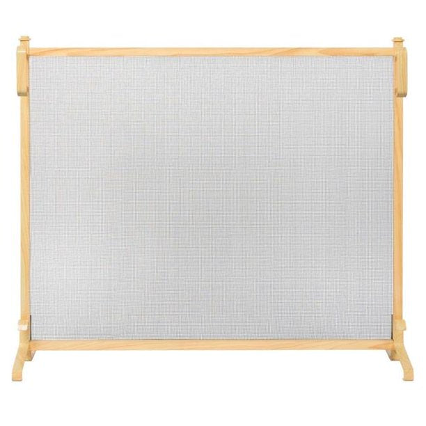 Dagan Wood Finish Design Fireplace Panel Screen