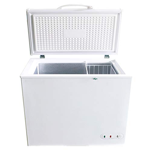 DUURA DCF7 Heavy Duty Commercial Sub Zero Chest Freezer Locking Lid NSF Garage Ready, 7 Cubic Feet 198 Liter 37.8 Inches Wide, White