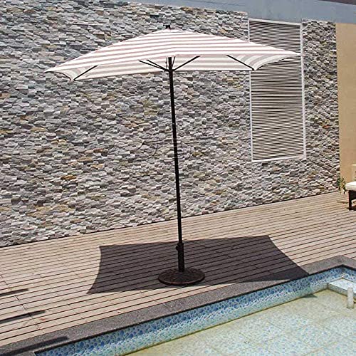 Patio Umbrella Patio Canopy Parasol 2 1.5M Garden, Rectangular Beach Umbrella Courtyard Umbrella, Metal Rod + 6 Umbrella Bones GCSQF210526