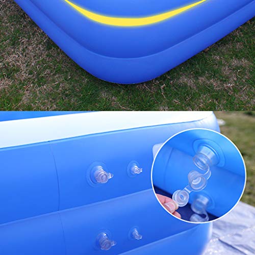 YU-NIYUT Rectangular Folding Multi-Layer Inflatable Garden Outdoor Oversized Family Swimming Pool