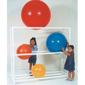 MJM Stationary PVC Exercise Therapy Ball Rack