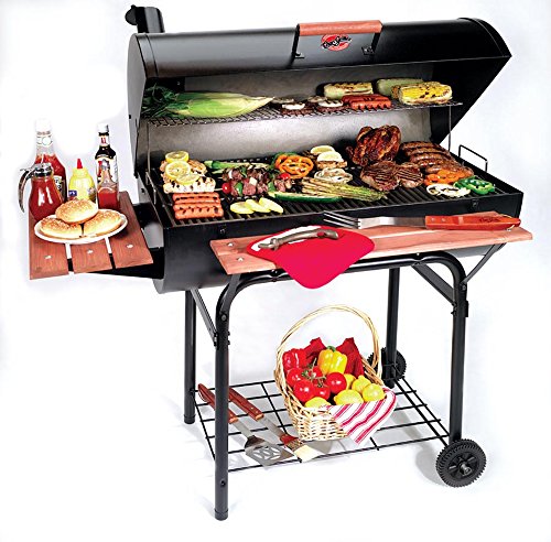 Char-Griller 2137 Outlaw 1063 Square Inch Charcoal Grill / Smoker
