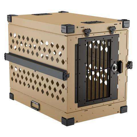 Grain Valley GVFoldCrate-XL 48x25x28 Impact Collapsible Durable Aluminum Dog Crate Extra Large New