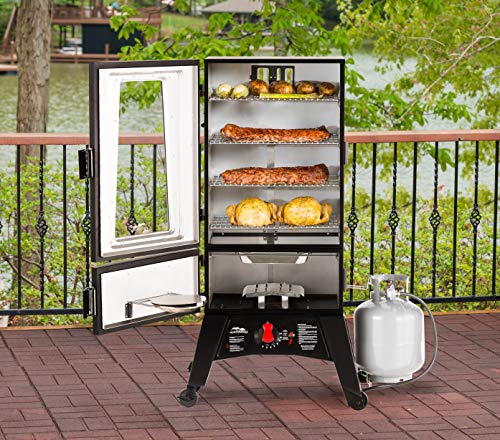 Masterbuilt MB20051316 Propane Smoker with Thermostat Control, 40 inch, Black