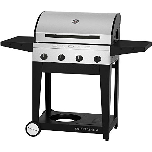 Cadac 98251-41G01-US Stainless 98251-41G01 Entertainer 4 Propane Gas BBQ Grill, Steel, 4 Burner