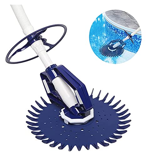 RAZIGI Automatic Pool Cleaner, Pool Vacuum with Powerful Suction, Swimming Pool Sweeper with 10 PCS 3.28FT Hose, Inground Above Ground Suction Pool Cleaner (Color : A)