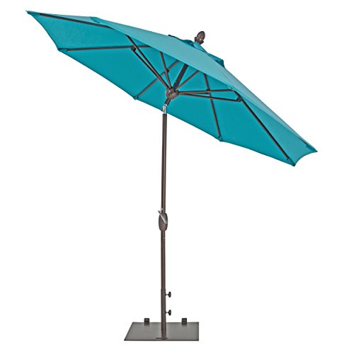 TrueShade Plus Market Patio Umbrella - Remote Control - Lights - Storage Cover - Freestanding or Table Hole. - 9' Diameter - Aruba