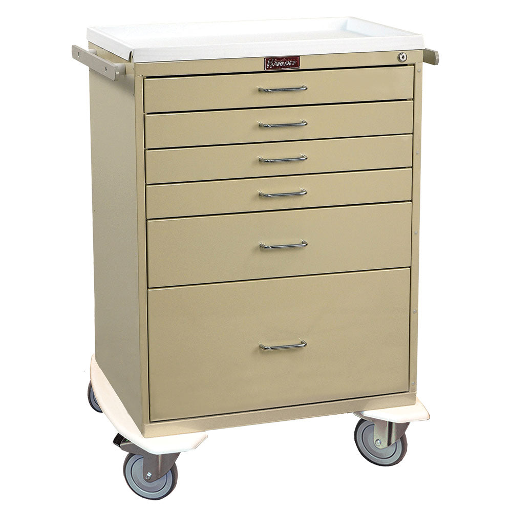 Harloff Classic Line Anesthesia Workstation, 6 Drawers, Key Lock