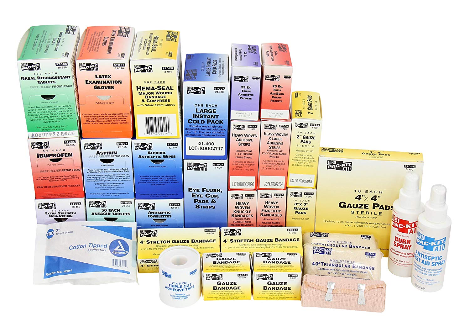 First Aid Only Refill for 6175, Four Shelf Station (2 per order)