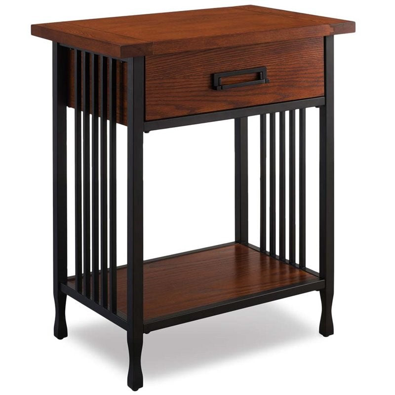 Leick Ironcraft 1 Drawer Nightstand in Mission Oak