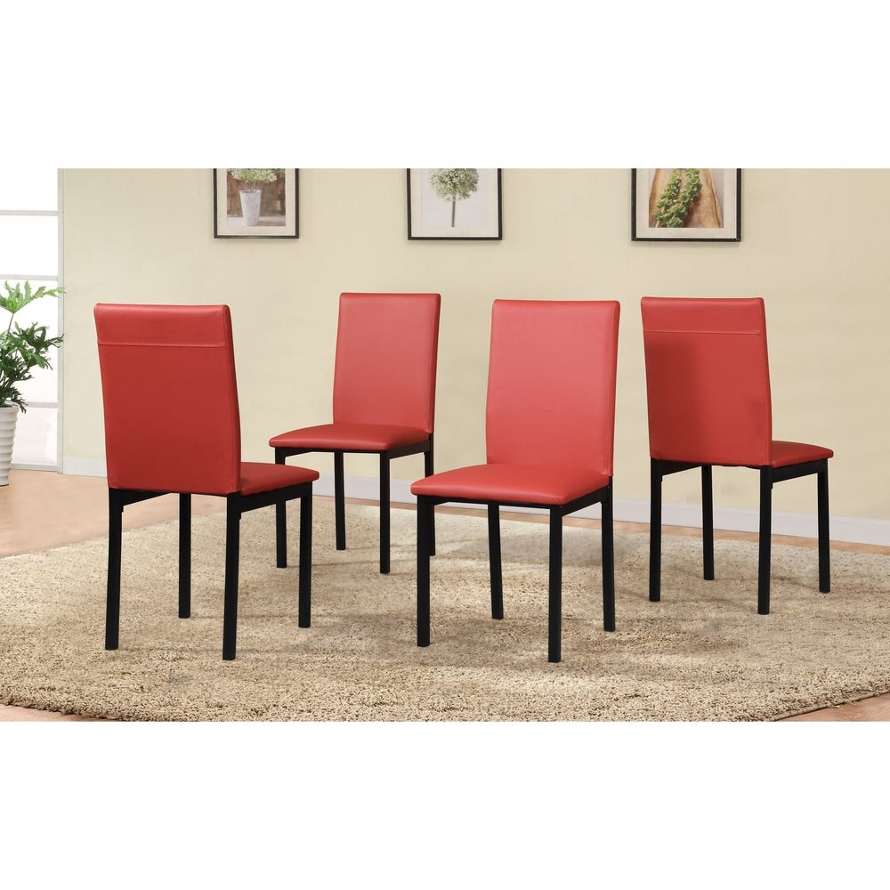 5 Piece Citico Metal Dinette Set with Laminated Faux Marble Top