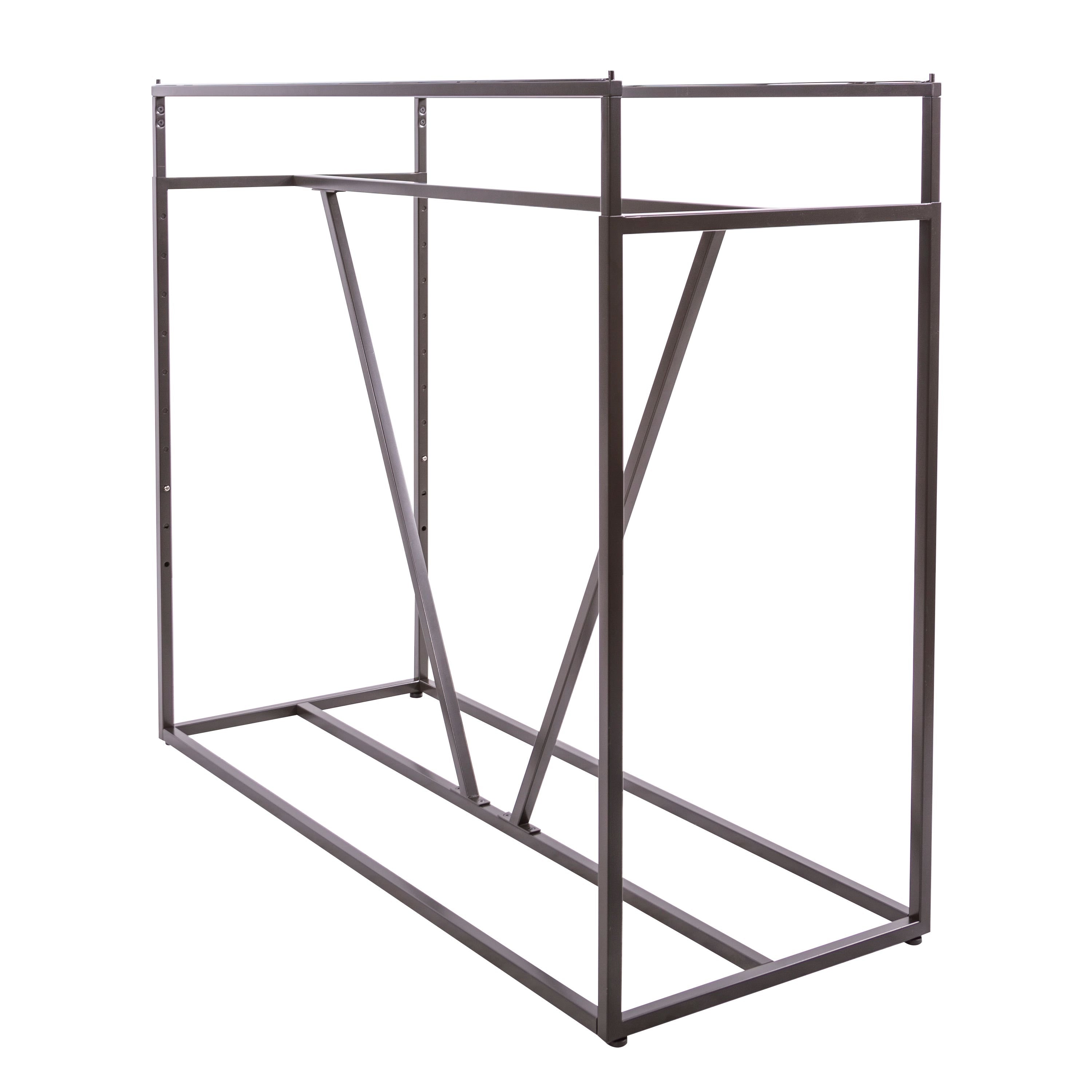 Econoco Linea Double Bar Apparel Rack with V-Brace