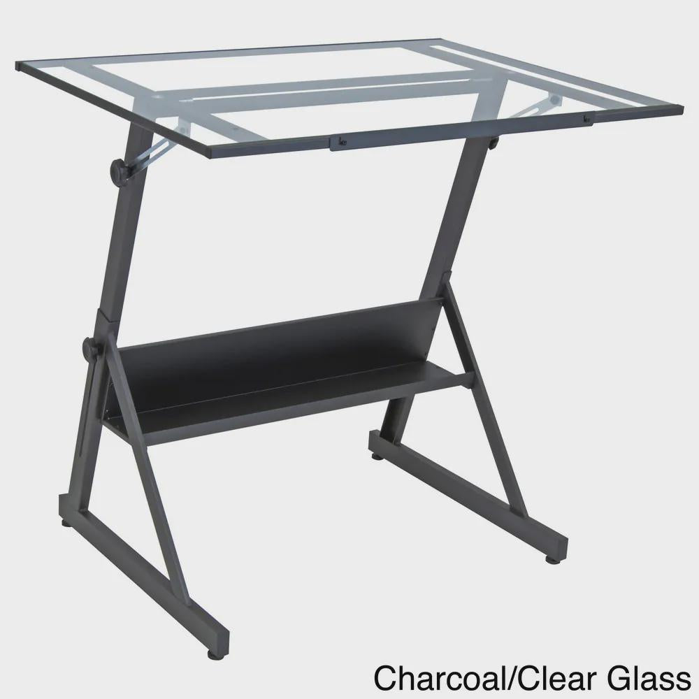 Studio Designs Solano Adjustable Drafting and Hobby Craft Table - Black