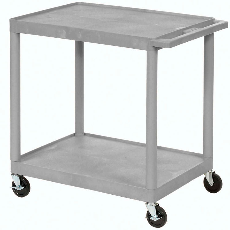 Luxor® Plastic Utility Cart, 2 Shelf, 24