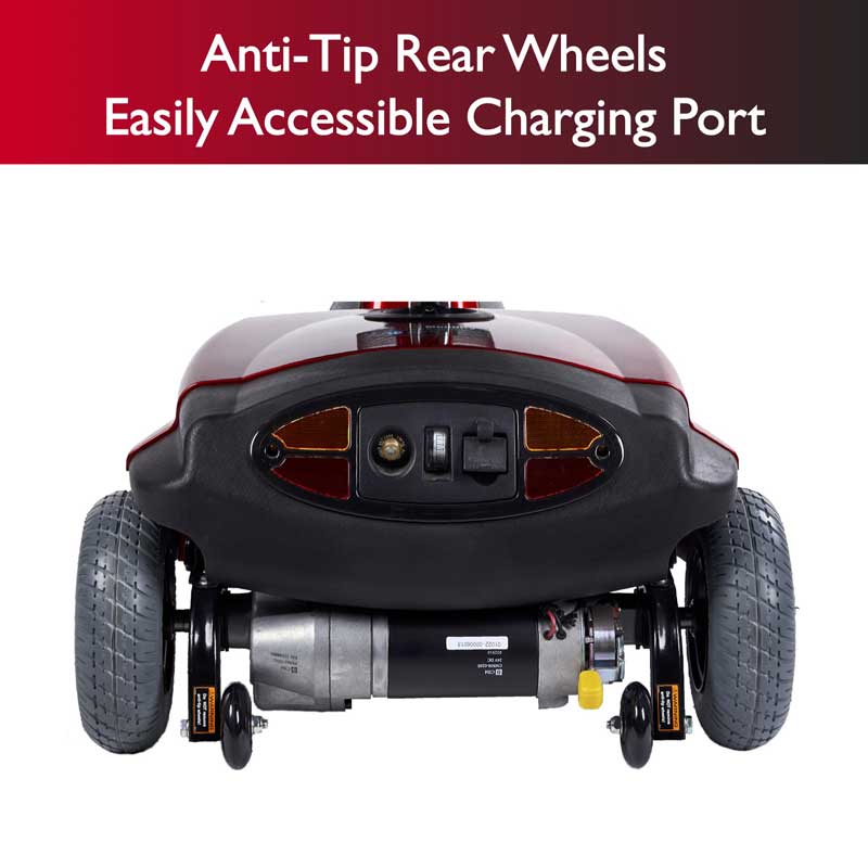 Zip'r Breeze 3-Wheel 24V 250W Heavy Duty Mobility Scooter Red New