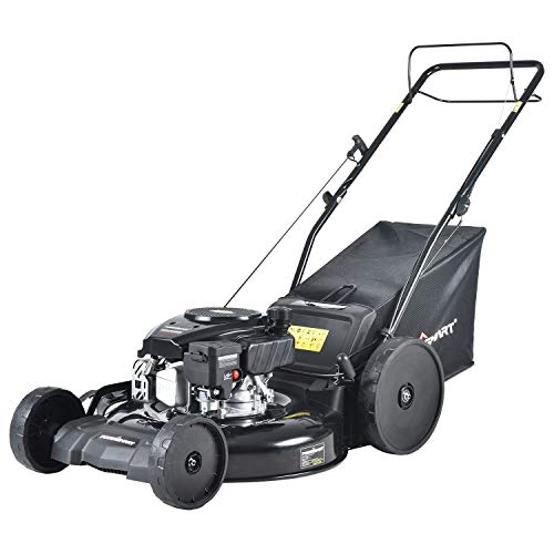 PowerSmart Lawn Mower, 22-inch & 170CC, Gas Powered Self-Propelled Lawn Mower with 4-Stroke Engine, 3-in-1 Gas Mower in Color Black, 5 Adjustable Heights (1.18''-3.02'' ), DB8622SR