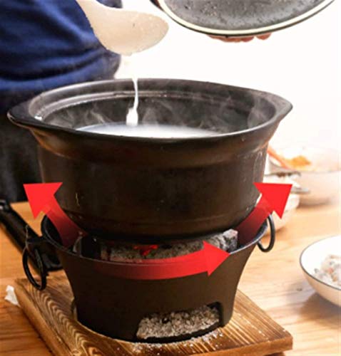 Grills Propane Outdoor Indoor Barbecue Charcoal Portable Cast Iron Charcoal BBQ Barbecue Table Top BBQ Hot Pot Stove Chinese Retro Style