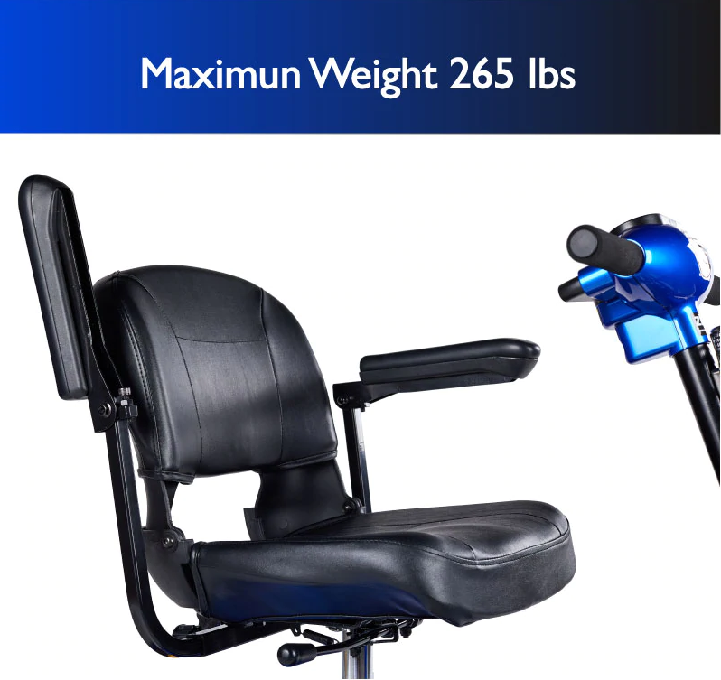 New Zip'r 4 Travel Mobility Scooter Blue New