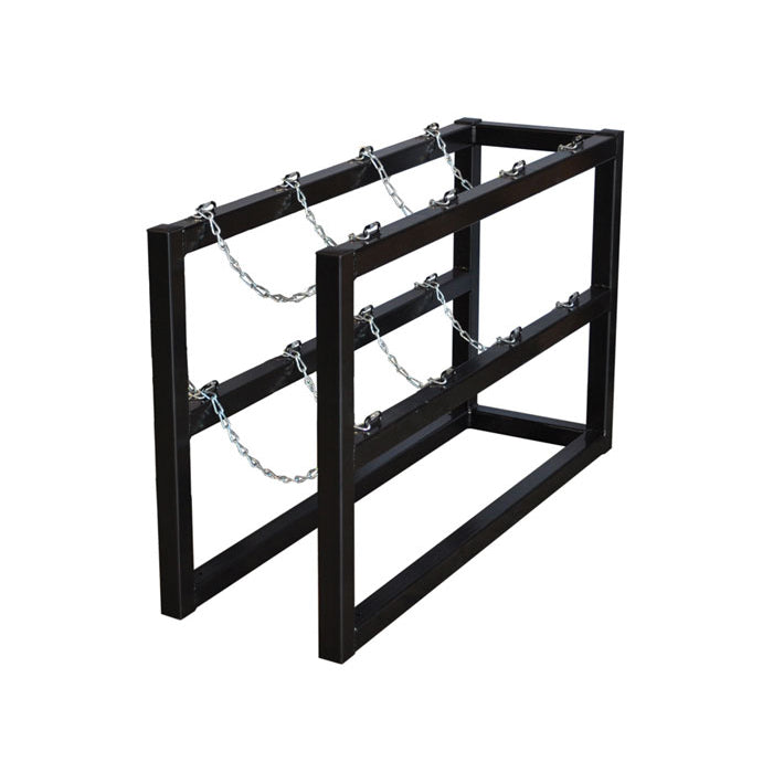 Justrite 1 Wide By 4 Deep, Gas Cylinder Barricade Rack, 4 Cylinder Capacity