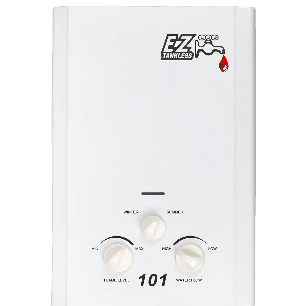 EZ Tankless EZ-101-LP 2.0 GPM 42500 BTU Outdoor Propane Gas Portable Tankless Water Heater Open Box