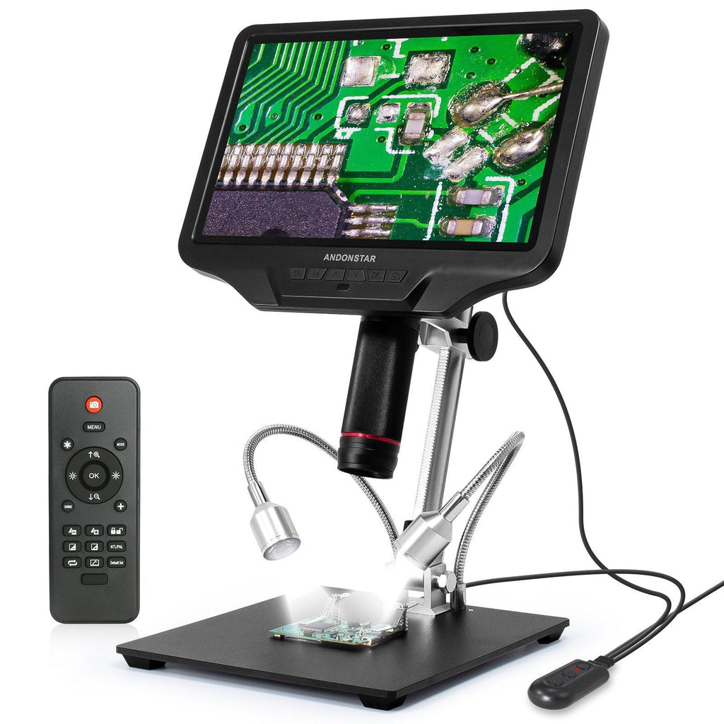 Andonstar AD409 PCB Soldering 10.1 Inch Display HDMI Digital Microscope with IR Remote New