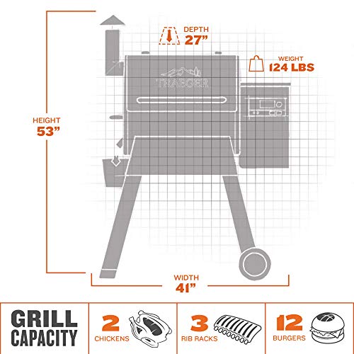 Traeger TFB57GZEO Pro Series 575 Grill, Smoker, Square inches, Bronze