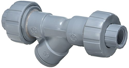 Hayward YS20050TU 1/2-Inch Threaded True Union CPVC Plastic Y-Strainer with FPM O-ring Seals