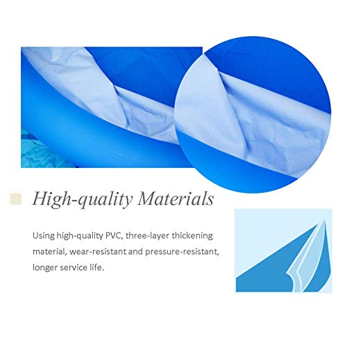 Extra Large 850L Inflatable Pool,PVC Family Swimming Pool Kiddie Pools Above Ground Pool with Pump