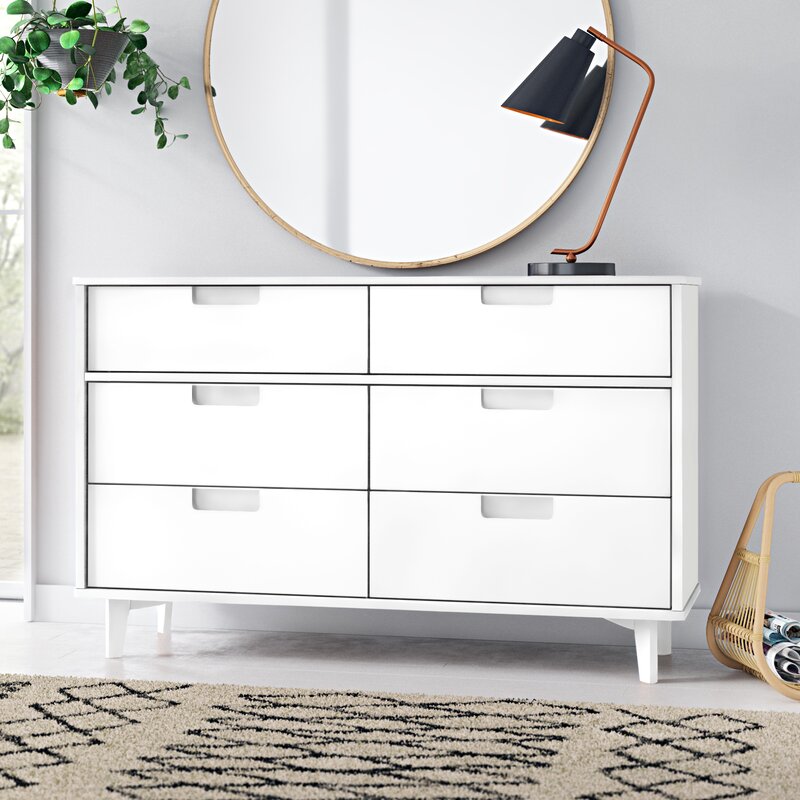 Dorinda 6 Drawer Double Dresser