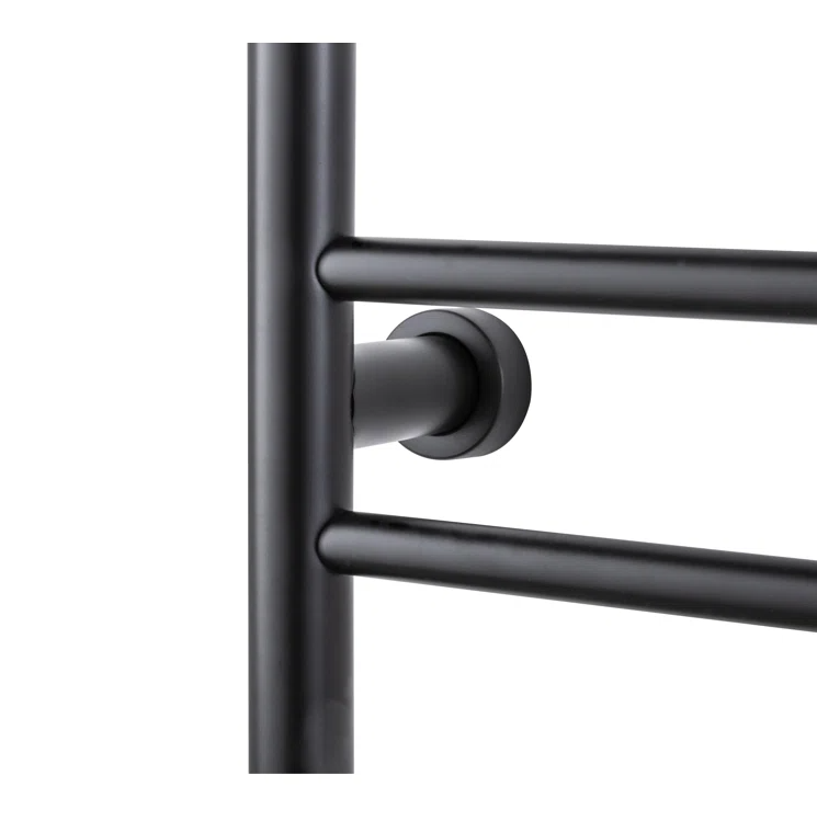 WarmlyYours TW-SUM08KS-HP 8 Bar and 3-Bar Heated Shelf Dual Connection Towel Warmer Black New