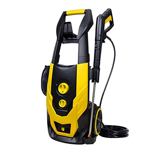 Workmoto Power Washer, Electric Pressure Washer with 5 Universal Spray Nozzles and Detergent Tank,Pressure Cleaner - 5000PSI 4.0GPM-Yellow
