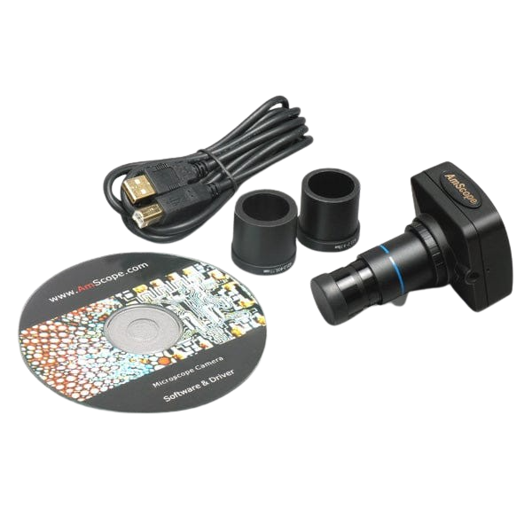 Amscope SM-2TZ-3M 3.5X - 90X Stereo Zoom Microscope with Dual Halogen Lights Plus 3MP Camera New