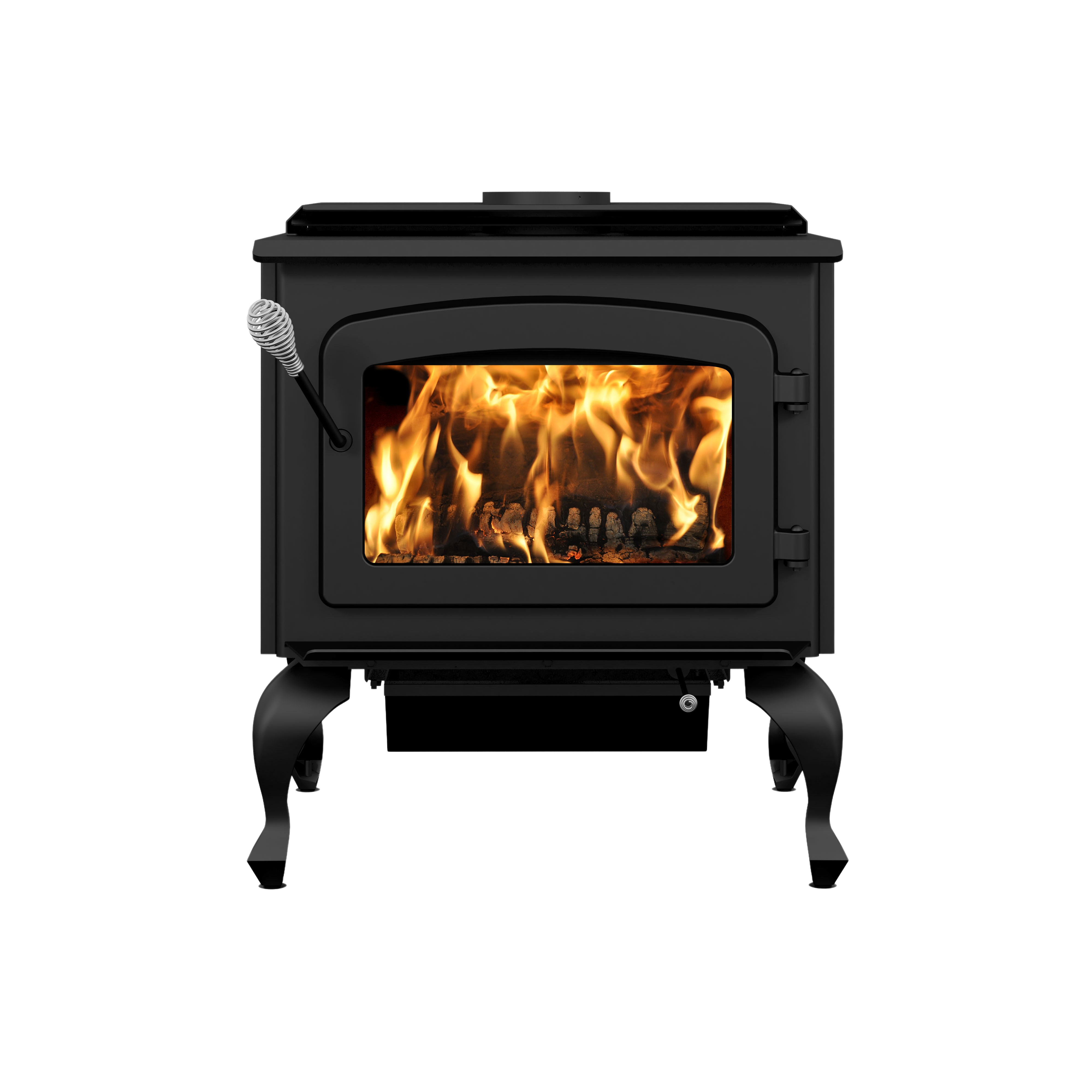 Drolet Escape 1800 EPA Certified 2,100 Sq. Ft. Wood Stove On Legs With Black Door New