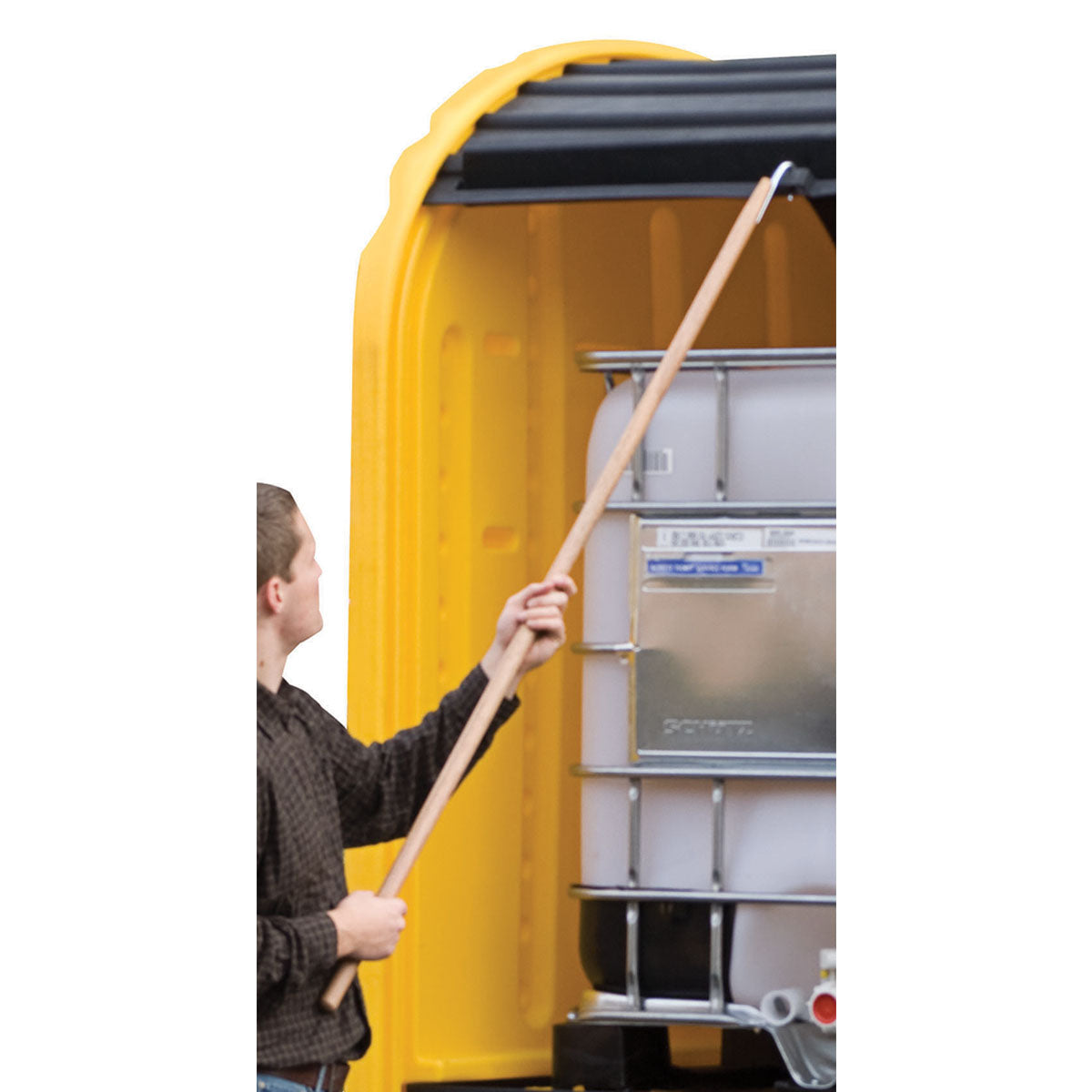 Justrite Replacement Reach Pole for EcoPolyBlend™ IBC Outdoor Shed. Stores on Side of Shed