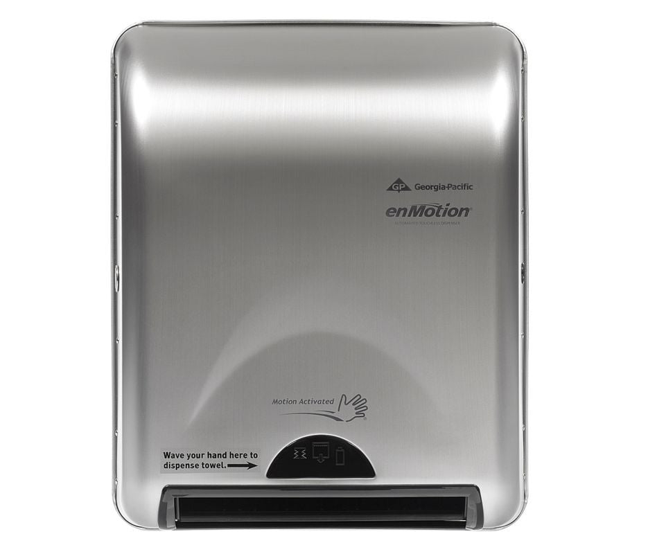 Paper Towel Dispenser, Hardwound, 1Roll, SS