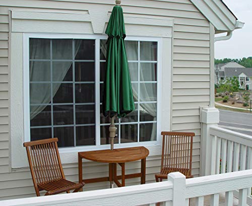 Blue Star Group Off-The-Wall Brella Sunbrella Half Umbrella, 7.5'-Width, Antique Beige